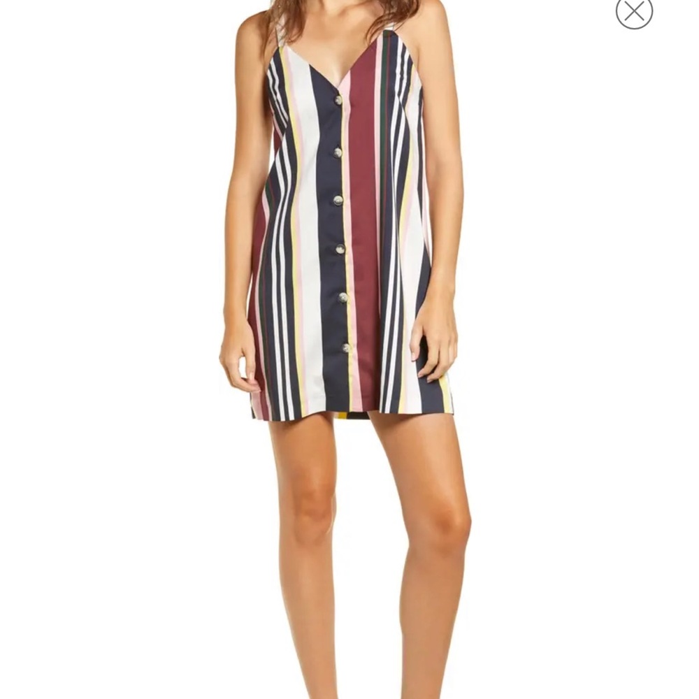 Topshop Sleeveless Stripe Minidress Size 10